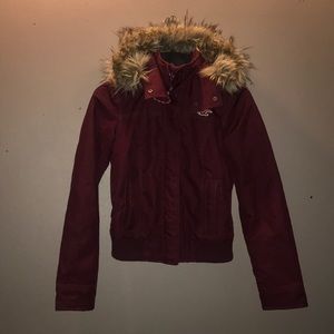 Hollister All Weather Jacket with faux fur hood